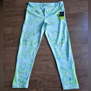 Xersion Quick Dry Pastel Marble Legging Athletic Pants Girls Plus Size 16 XL NWT
